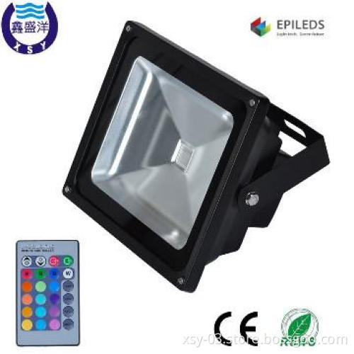 IP65 RGB LED Flood Light with CE RoHS RF control 3 years warranty